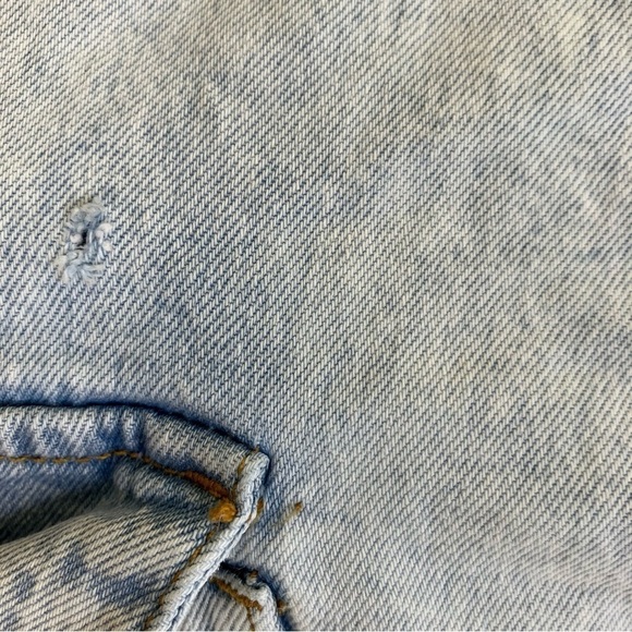 WeWoreWhat x Revolve Utility Cargo Straight Leg Jeans 90s Light Wash Flawed 29 - Picture 10 of 16